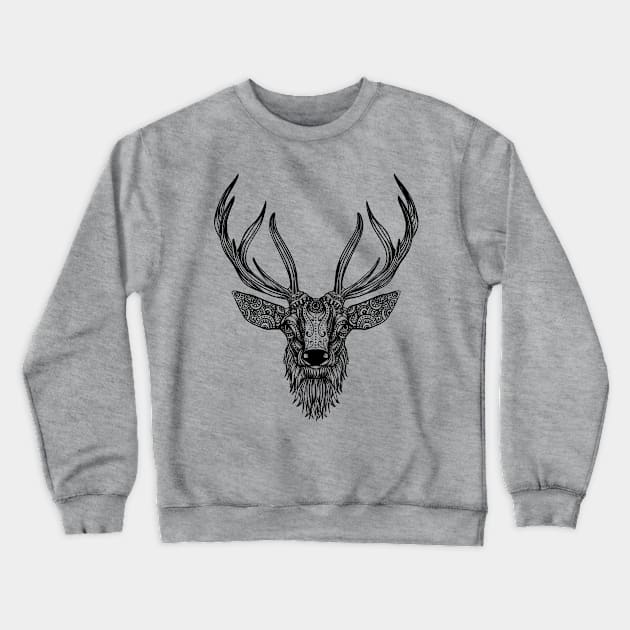 Enjoy your wild nature - deer Crewneck Sweatshirt by rjzinger